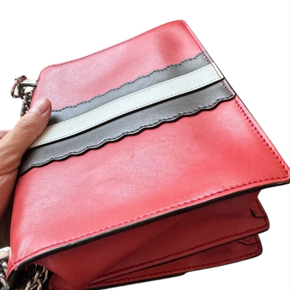 Fendi Red and Brown Crossbody Bag with Monster Face Design - Picture 3 of 4